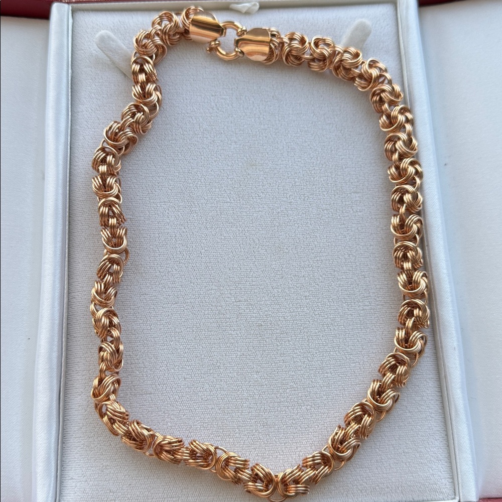 Milor Bronze Elegant Bronze- Toned Women's Necklace - Picture 4 of 6